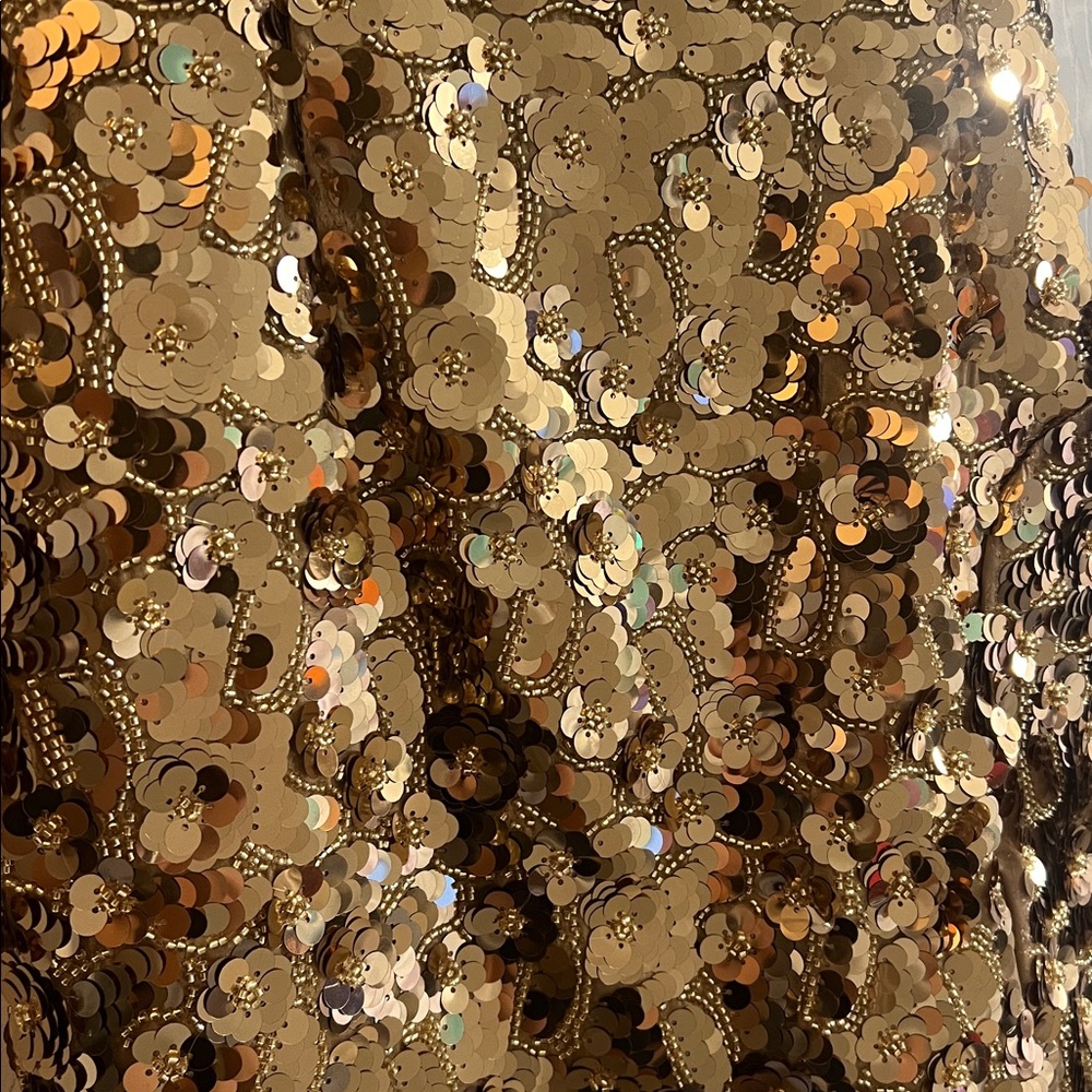 NADINE MERABI KARLIE GOLD DRESS - Picture 13 of 16